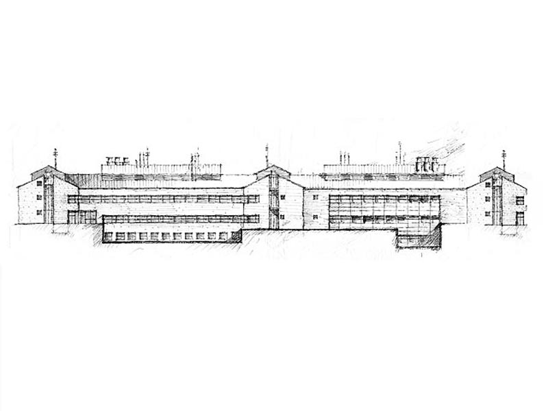 Skizze Fassadenabwicklung
